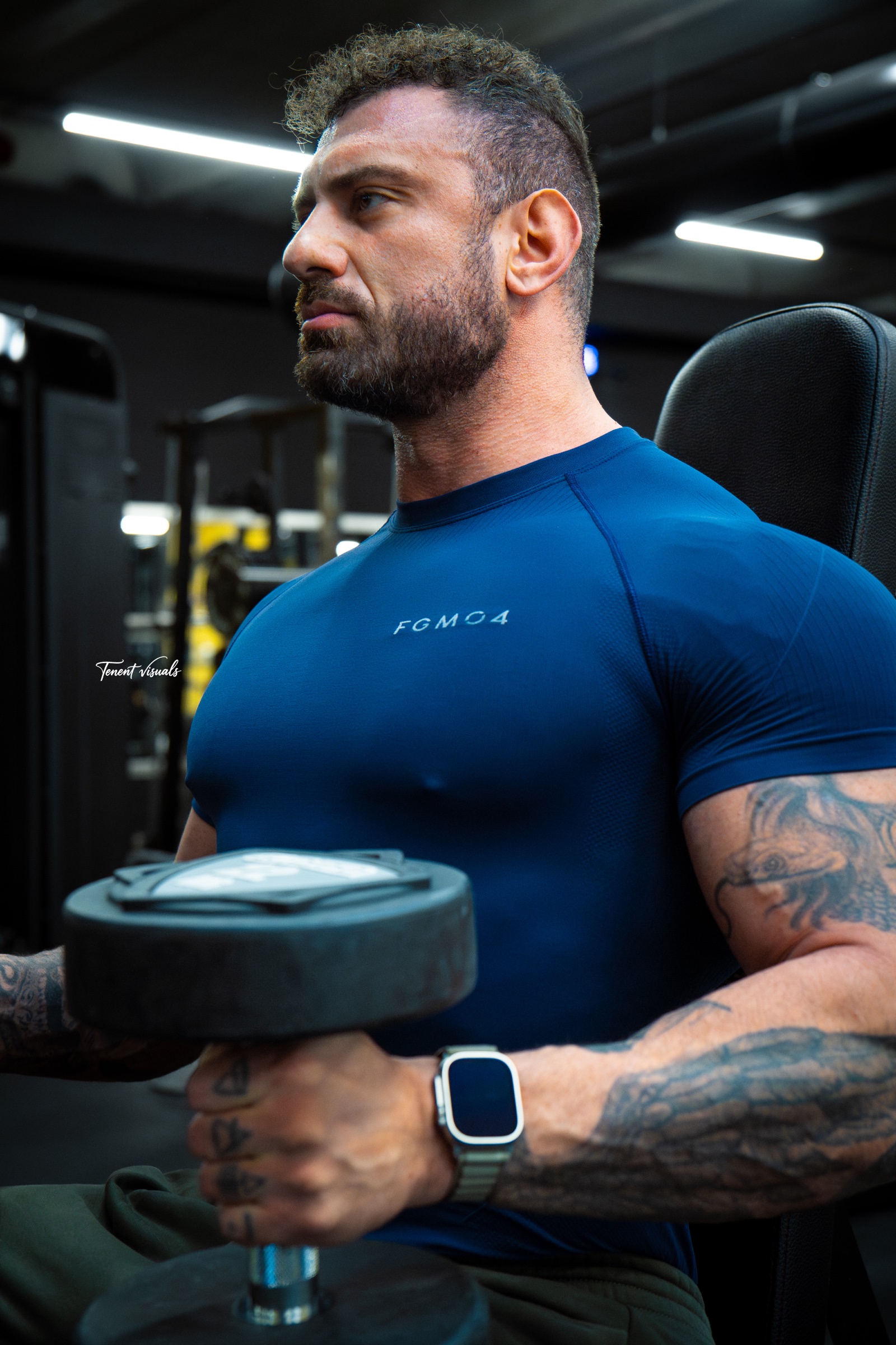 Gianluca Longo in palestra